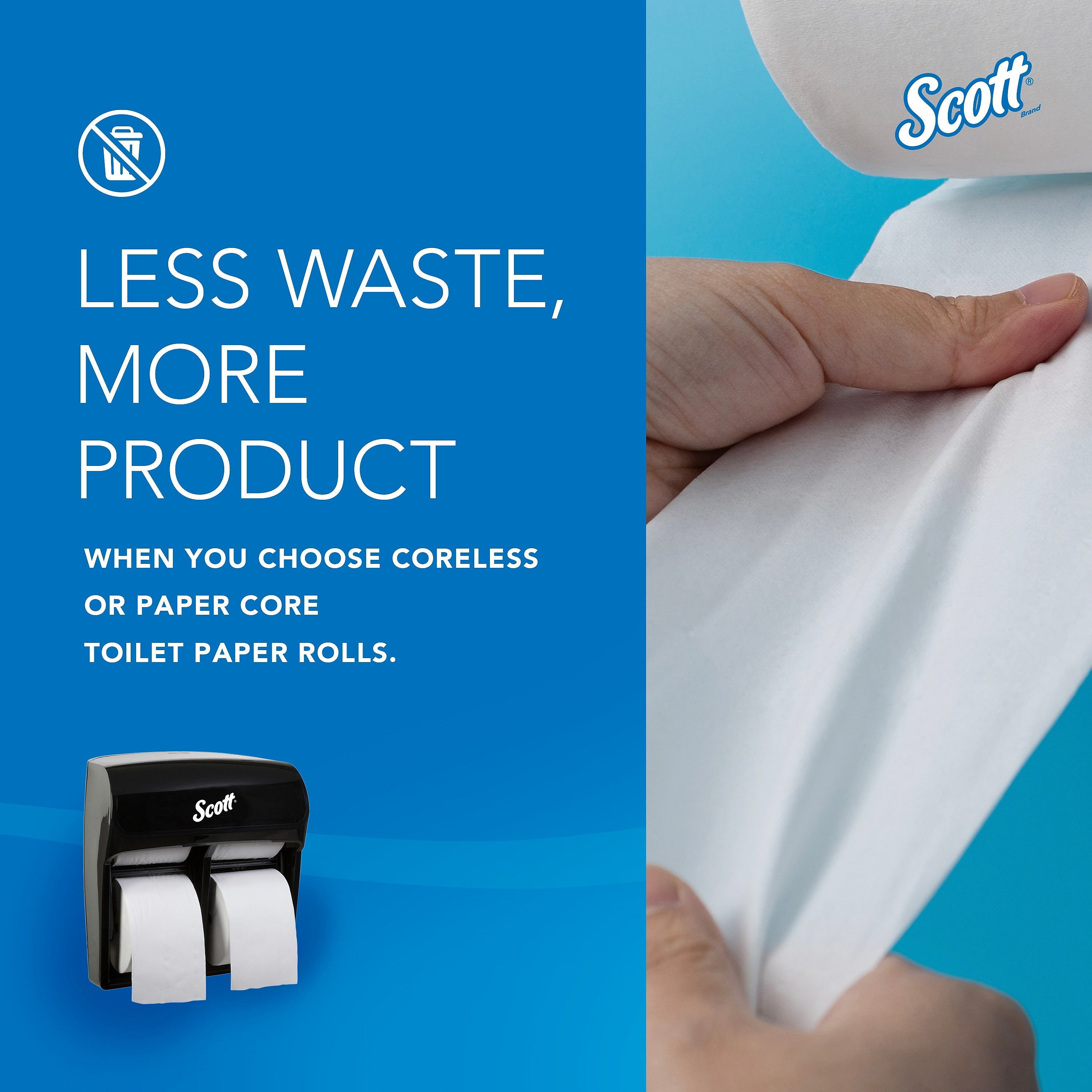Scott Professional High Capacity Bathroom Tissue Dispenser, Black