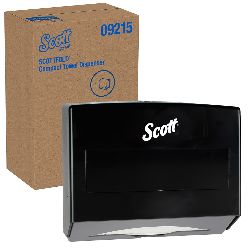 Scott Professional Scottfold Compact Folded Paper Towel Dispenser, Smoke