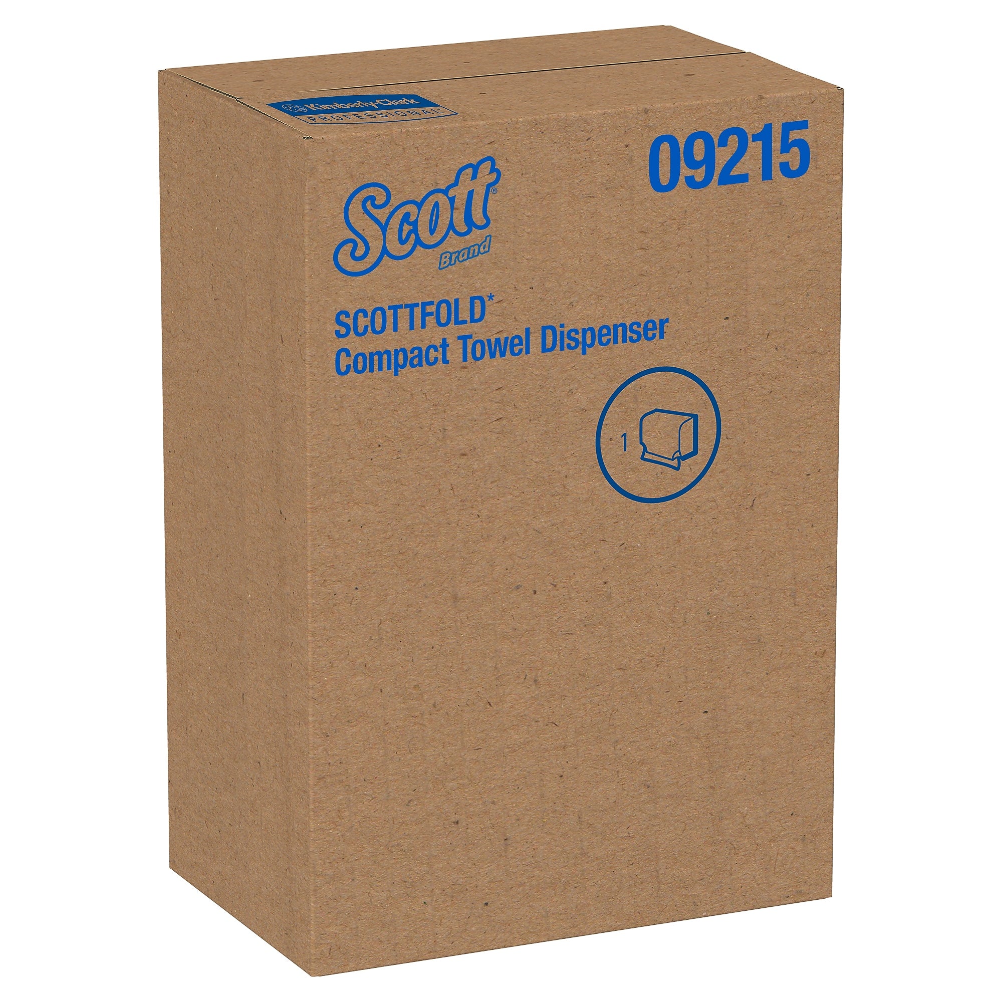 Scott Professional Scottfold Compact Folded Paper Towel Dispenser, Smoke