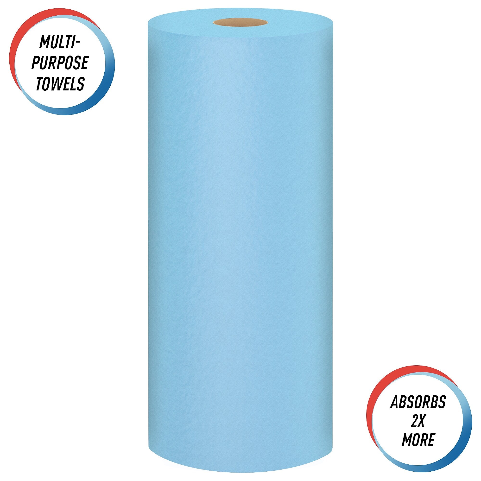 Scott Shop Original Paper Wipers, Blue, 55 sheets/Roll, 12 Rolls/Carton