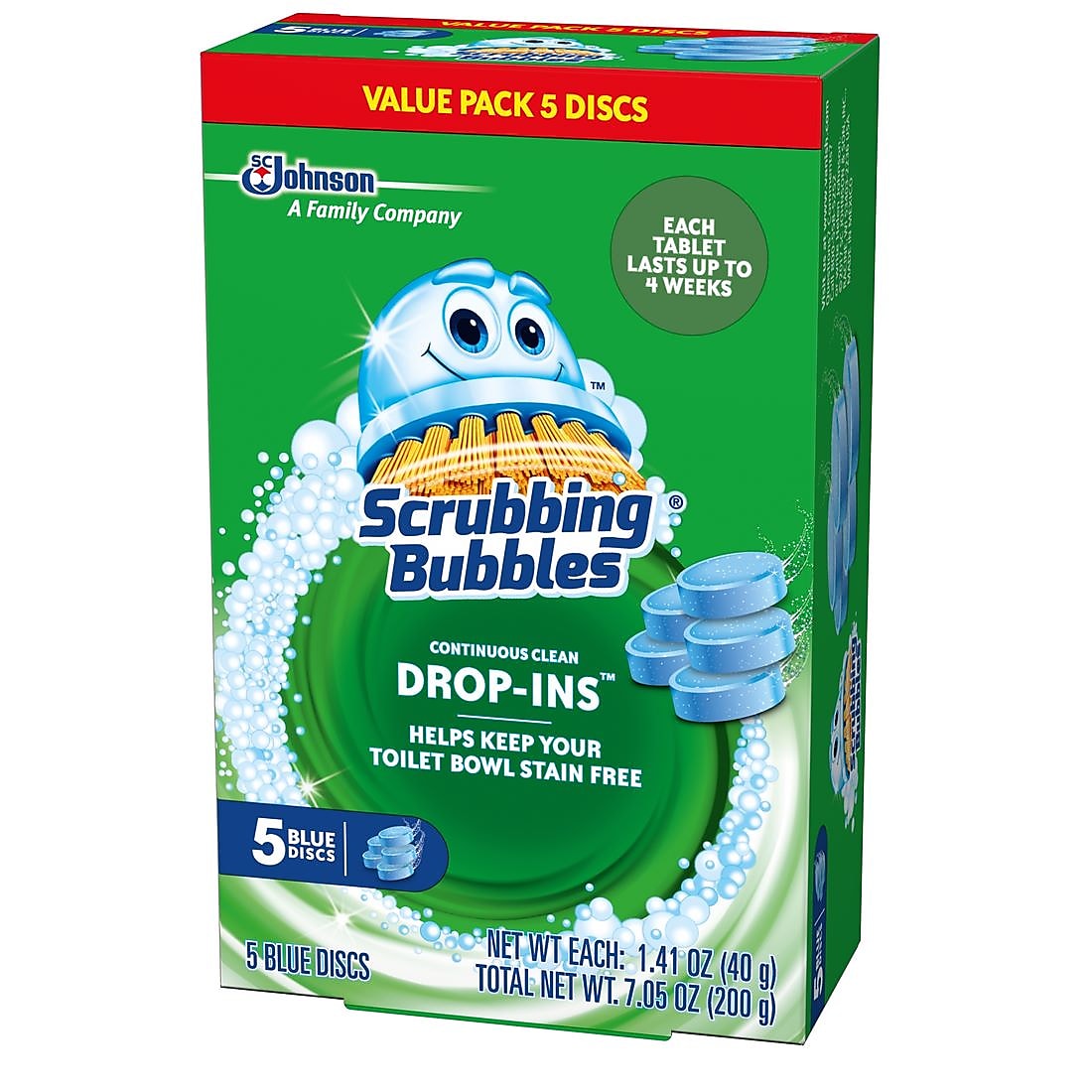 Scrubbing Bubbles Drop-Ins Toilet Cleaning Tablets, 5/Pack