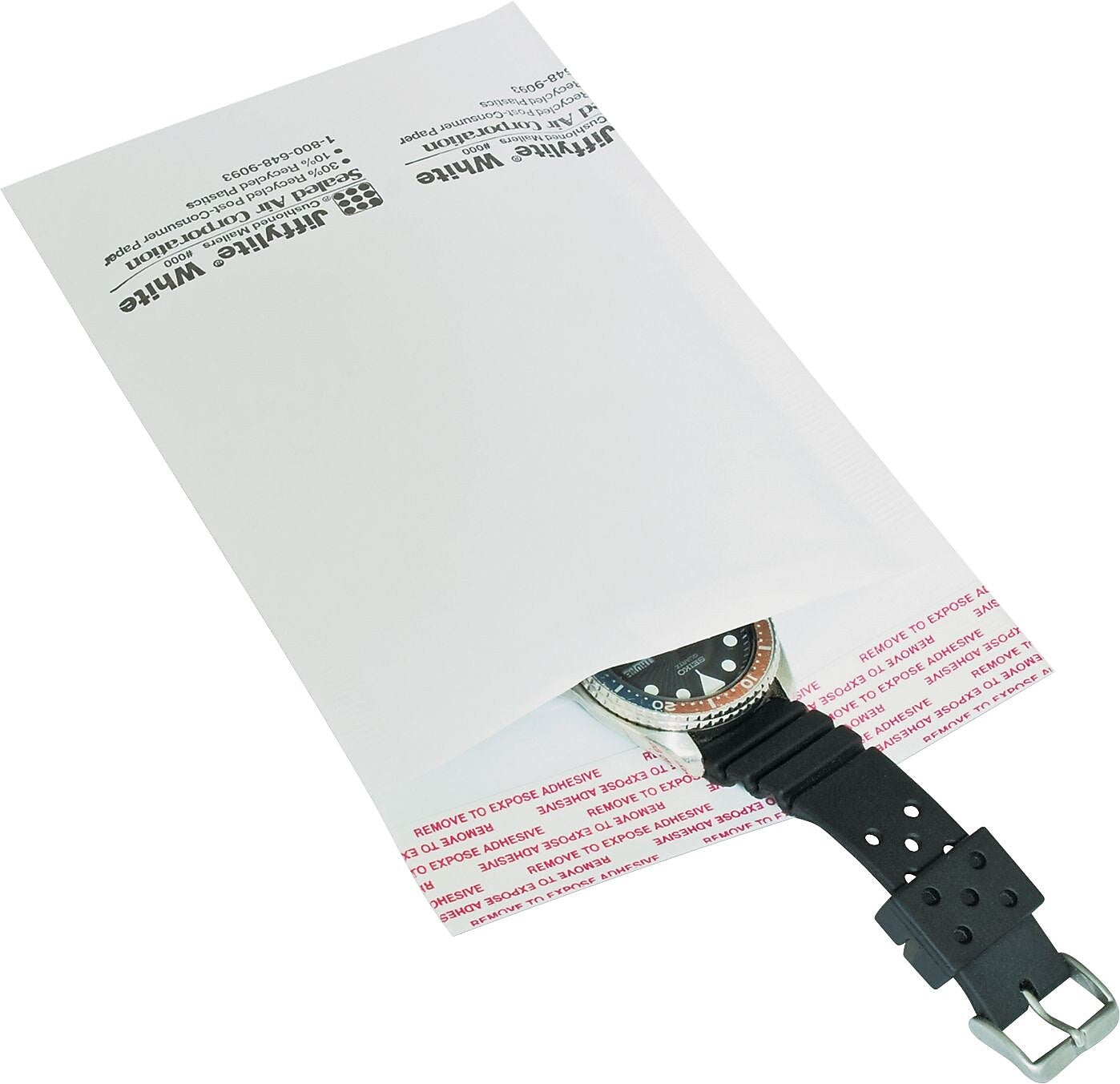 Sealed Air Jiffylite® Self-Seal Bubble Mailer, White, 6 x 10200/Carton