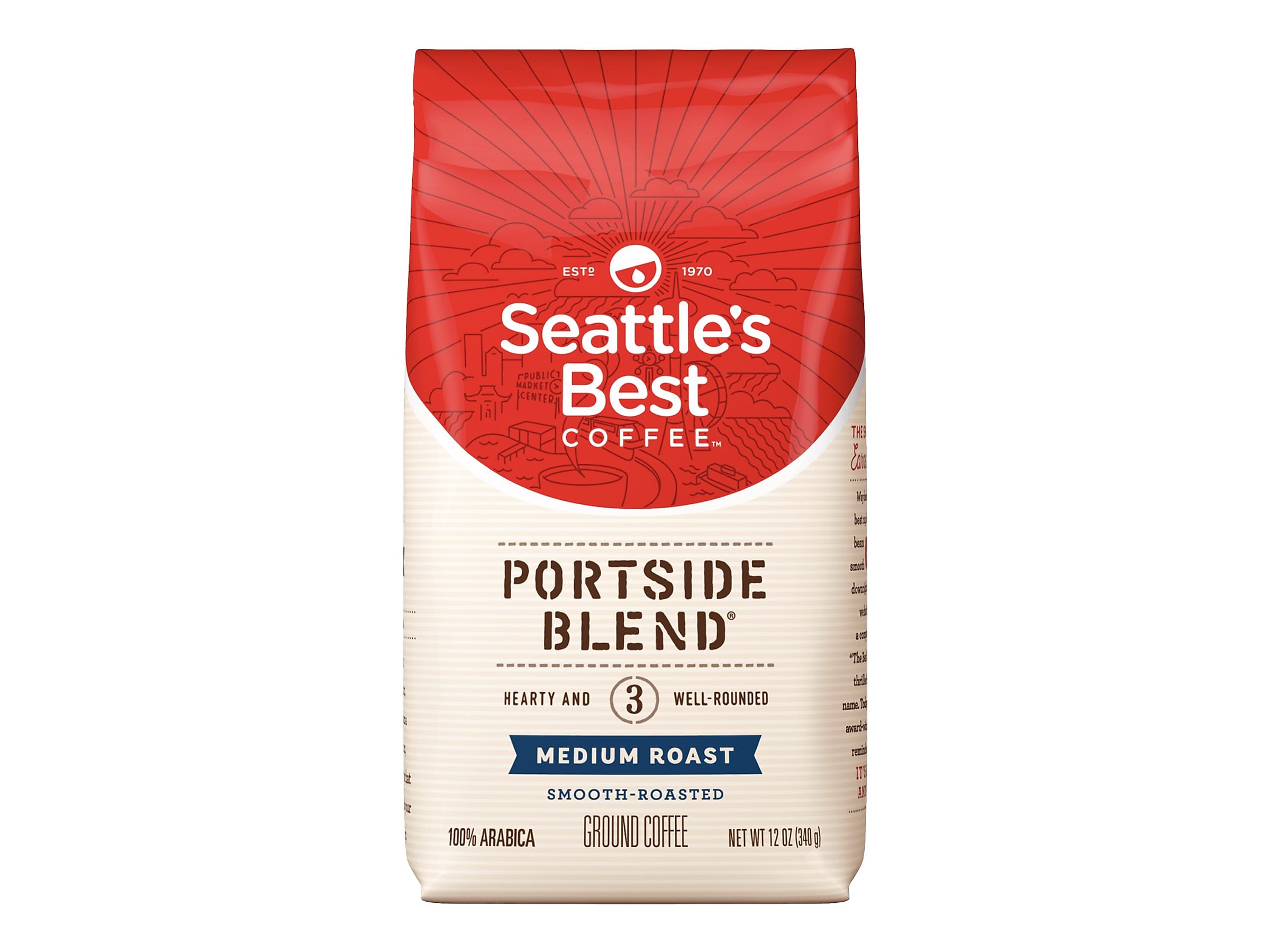Seattle's Best Coffee Portside Blend Ground Coffee, Medium Roast
