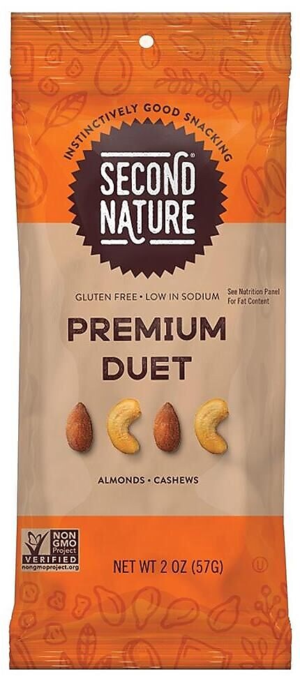 Second Nature Pemium Duet Gluten Free Fruit & Nut Trail Mix, 2 oz., 12 Bags/Pack