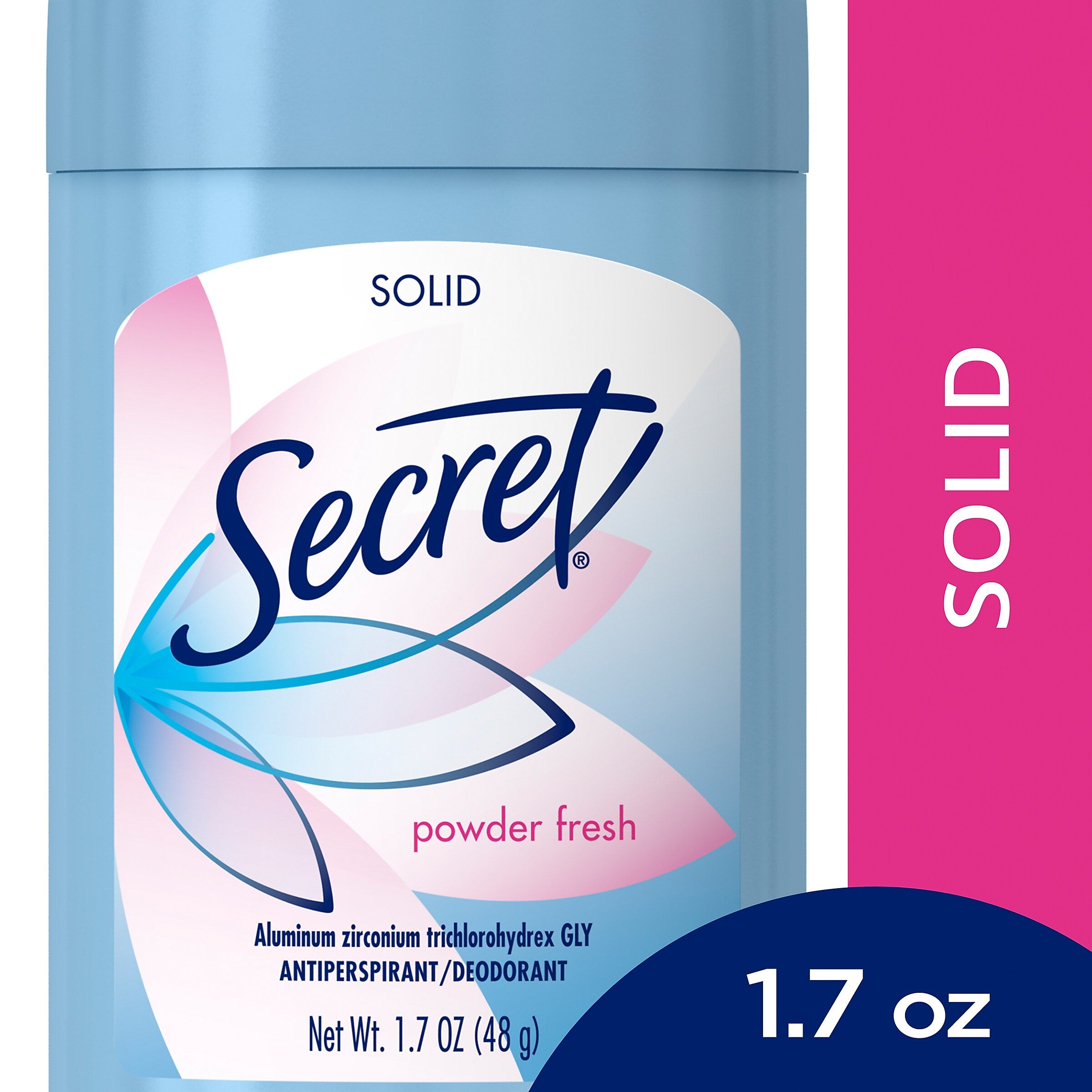 Secret Powder Fresh Wide Solid Antiperspirant and Deodorant, 1.7 oz.