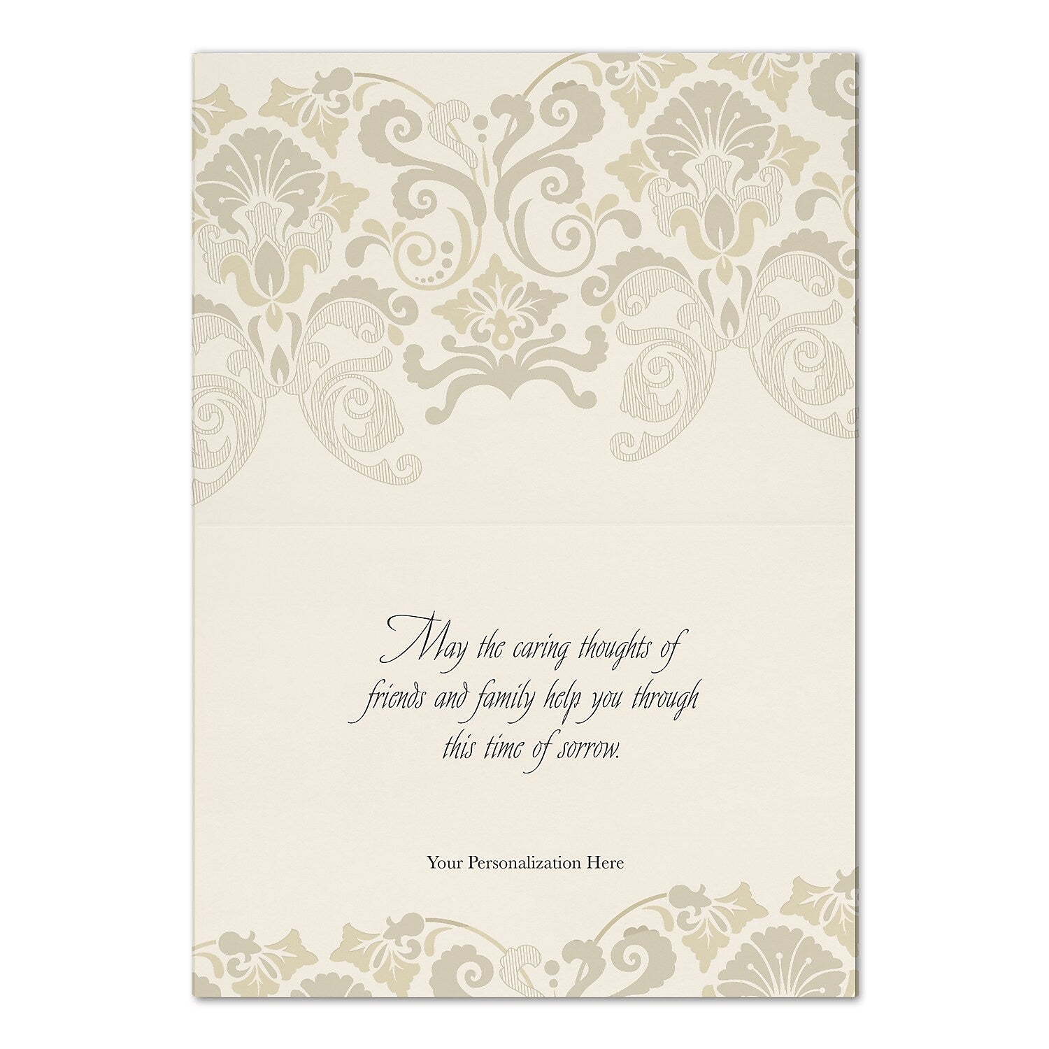 "Serene Water Drop" Sympathy Card w/ White Unlined Envelope, 250/BX