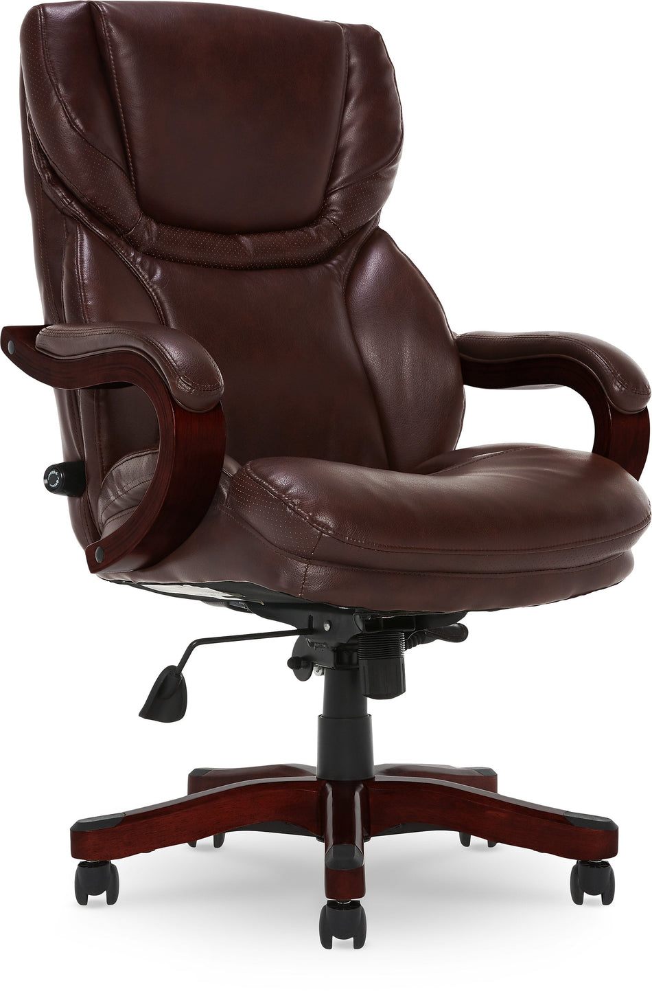 Serta Big & Tall Ergonomic Faux Leather Executive Big & Tall Chair, 350 lb. Capacity, Rich Espresso