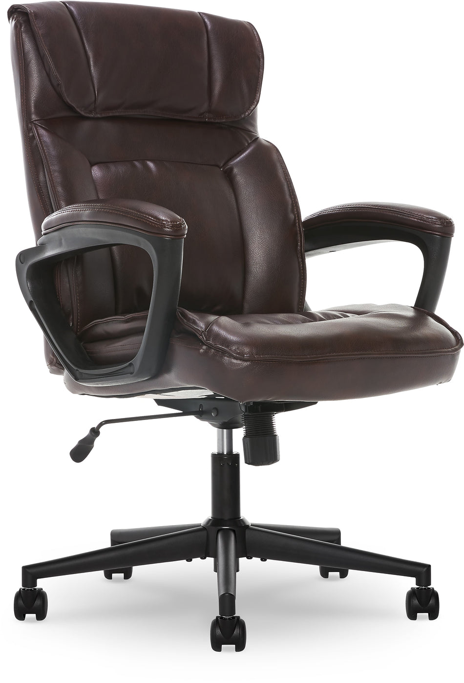 Serta Hannah I Bonded Leather Executive Chair, Biscuit