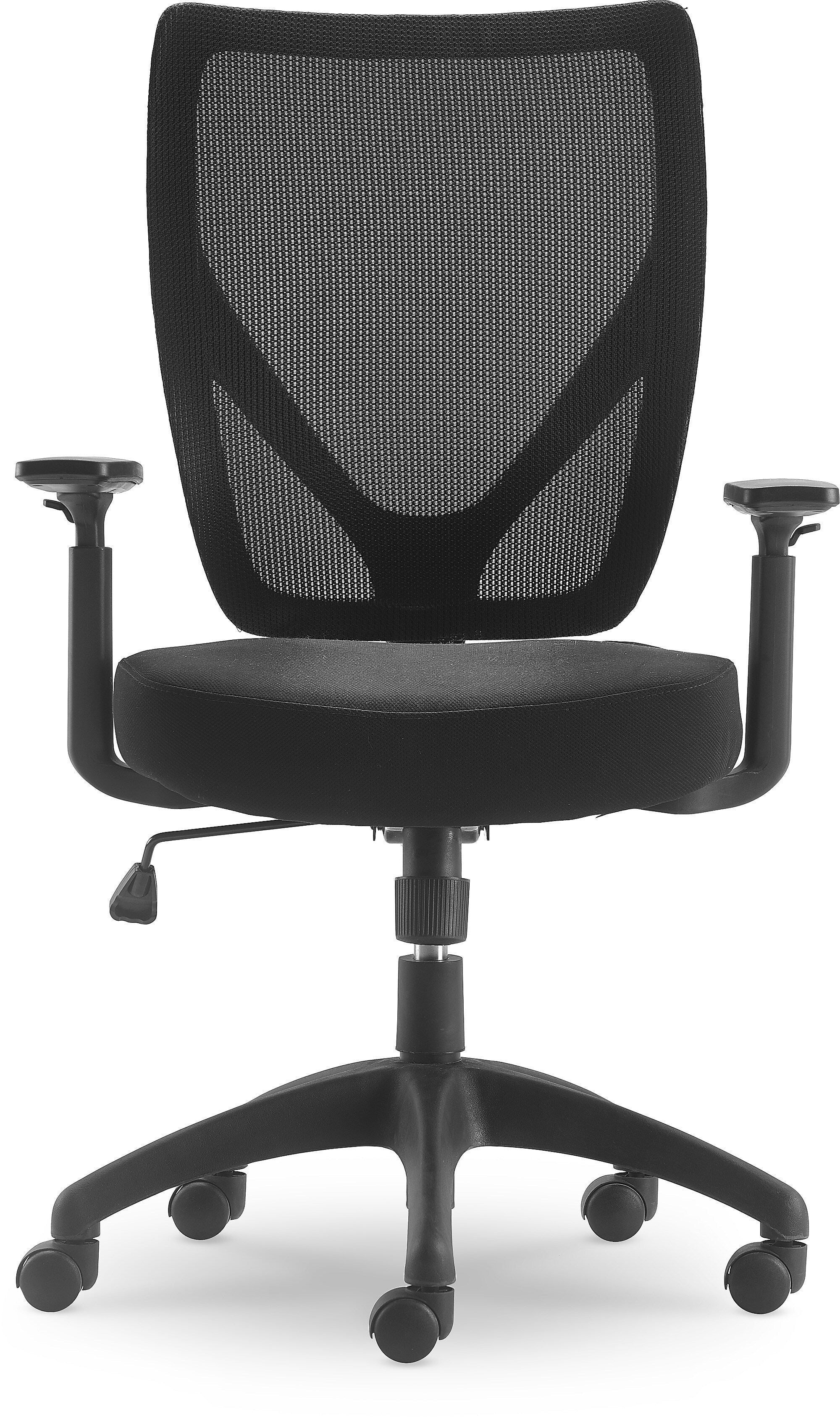 Serta Works Mesh Back Polyester Computer and Desk Chair, Black