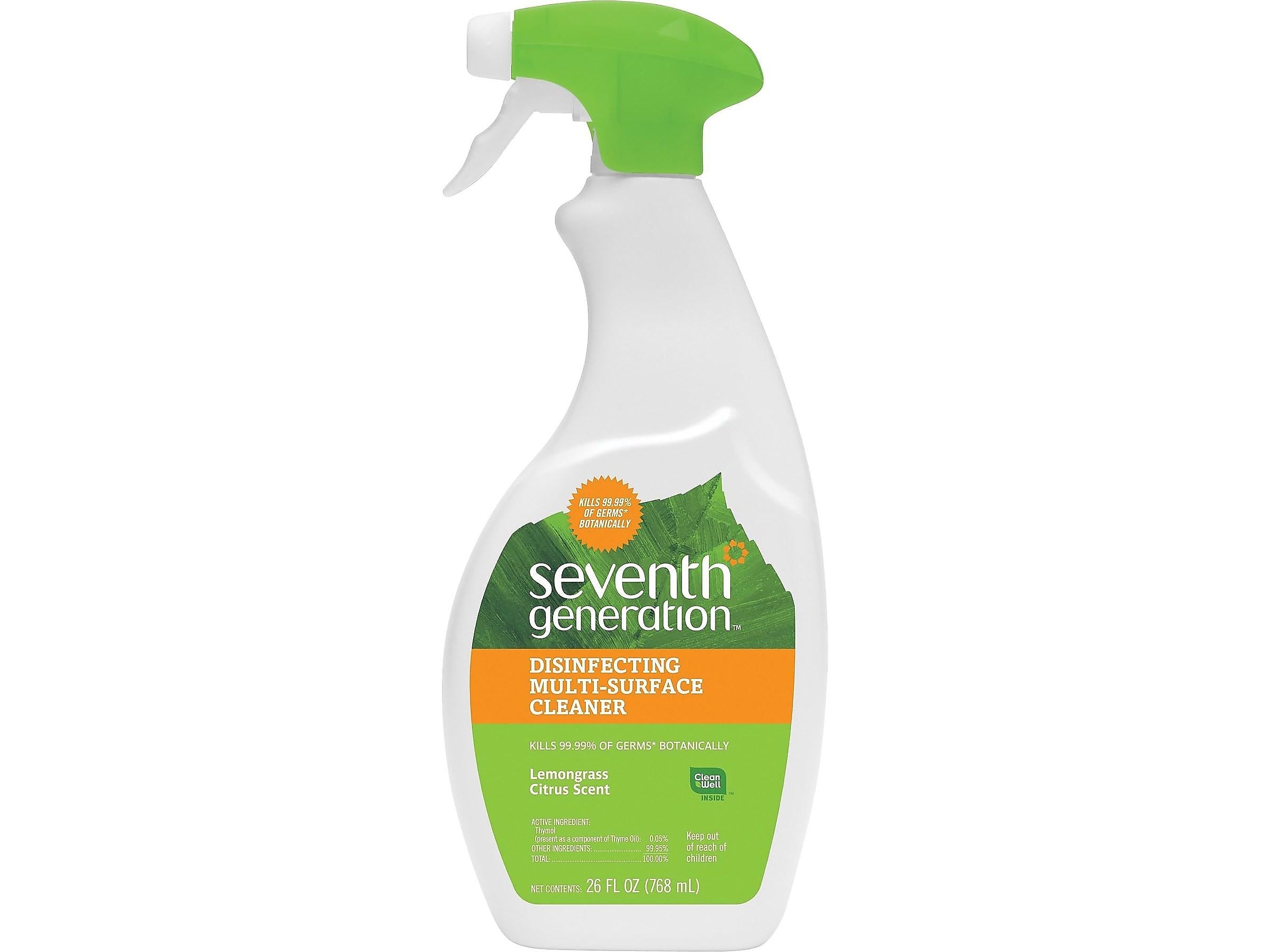 Seventh Generation Disinfectant All-Purpose Cleaner, Lemongrass Citrus, 26 Oz.