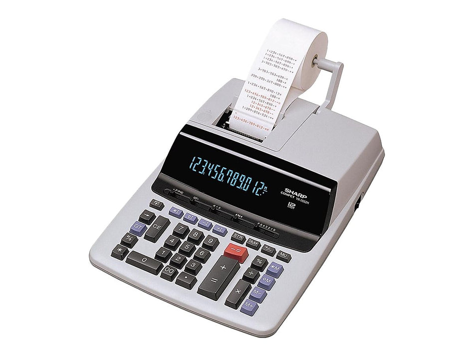 Sharp Compet VX-2652H 12-Digit Desktop Calculator, White