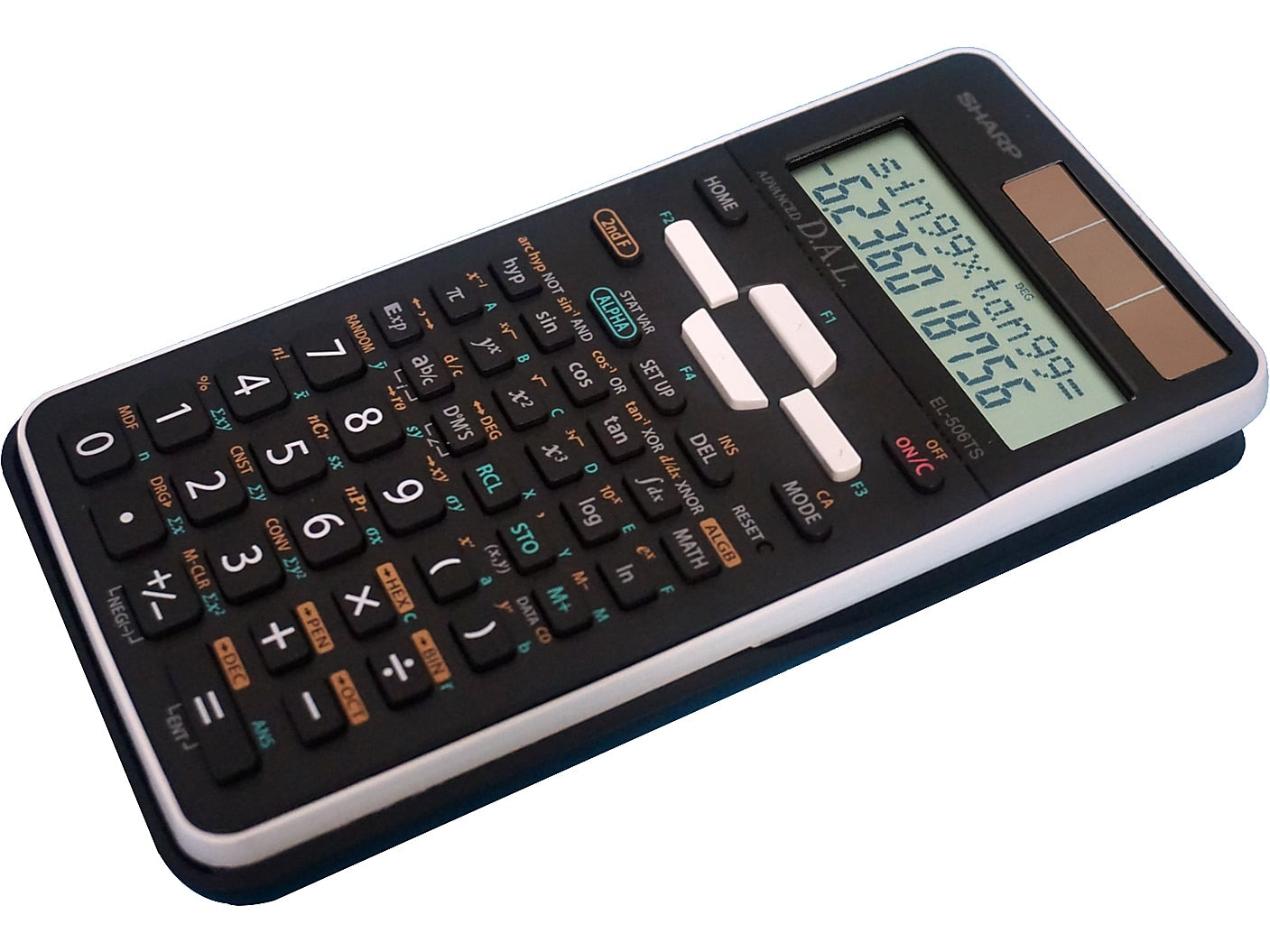 Sharp EL-506TSBBW 12-Digit Advanced Scientific Calculator, Black/White