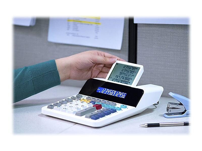 Sharp Paperless  12-Digit Desktop Calculator, White