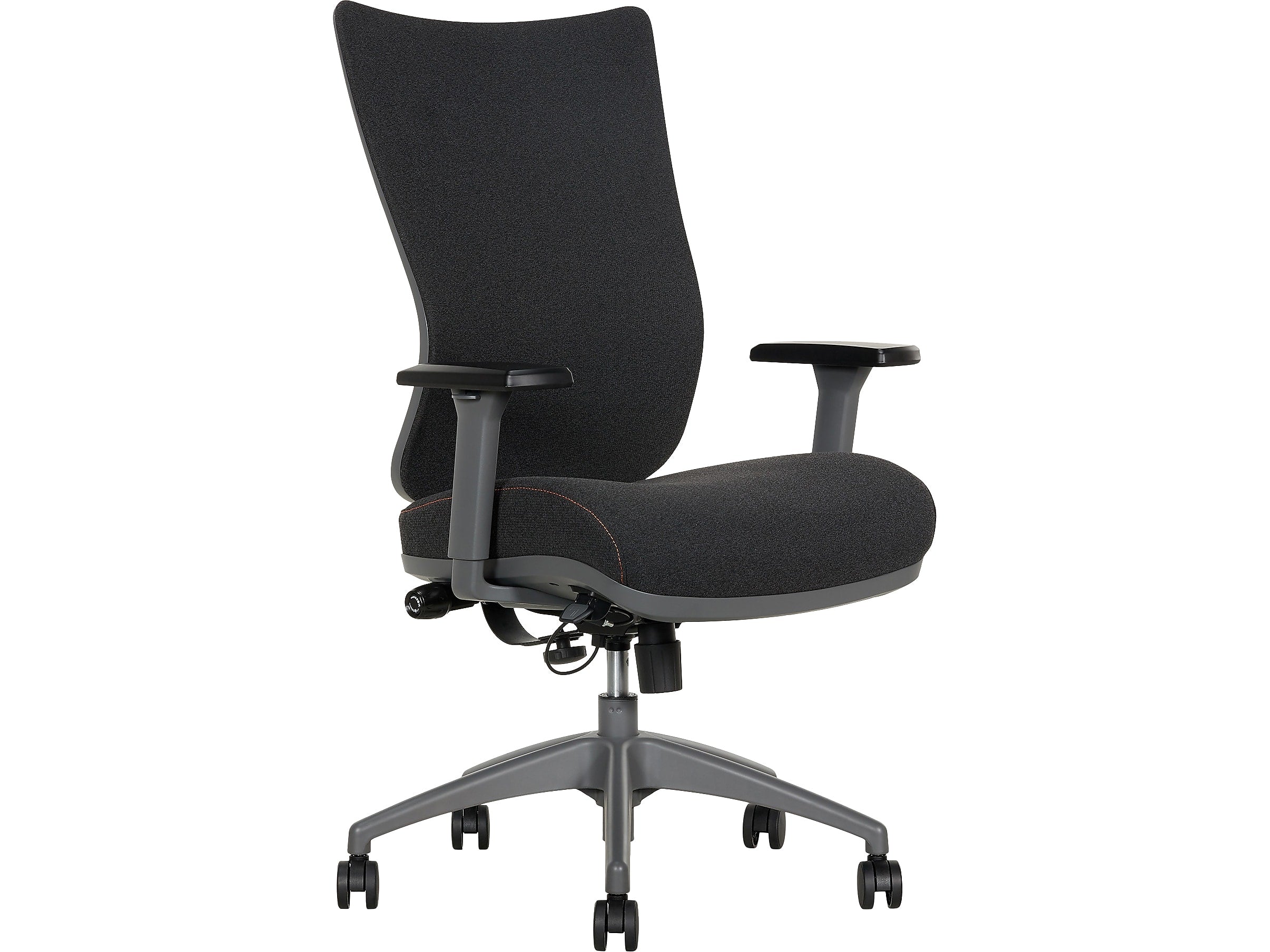 Sharper Image Revive Shiatsu Ergonomic Mesh Swivel Massage Chair, Black