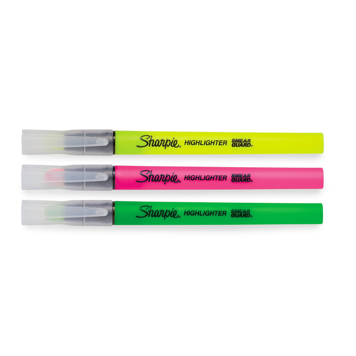 Sharpie Clear View Highlighter, Chisel Tip, Assorted, 3/Pack