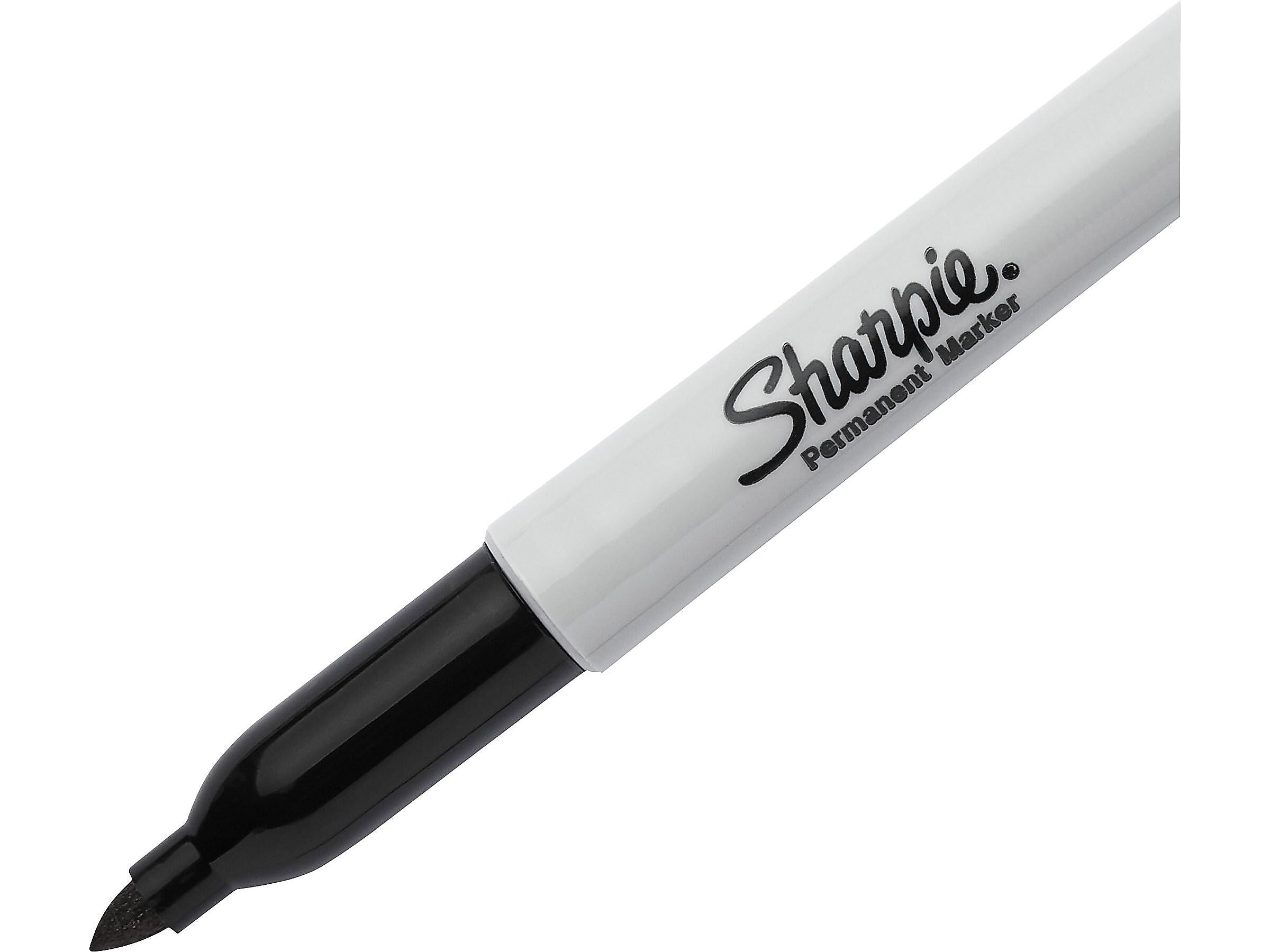 Sharpie eXtreme Permanent Markers, Fine Tip, Black, 4/Pack