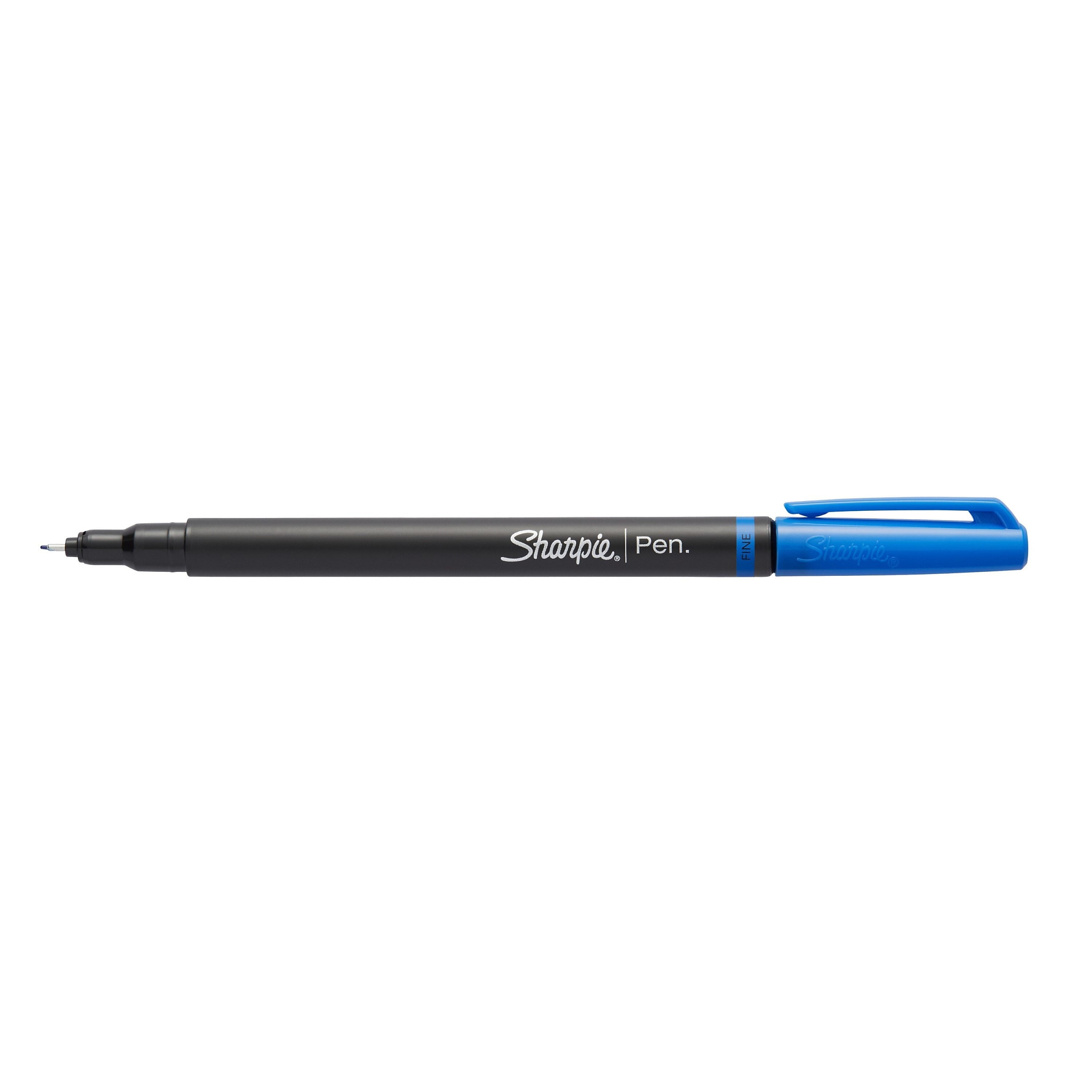 Sharpie Felt Pen, Fine Point, 0.4 mm, Blue Ink, Dozen