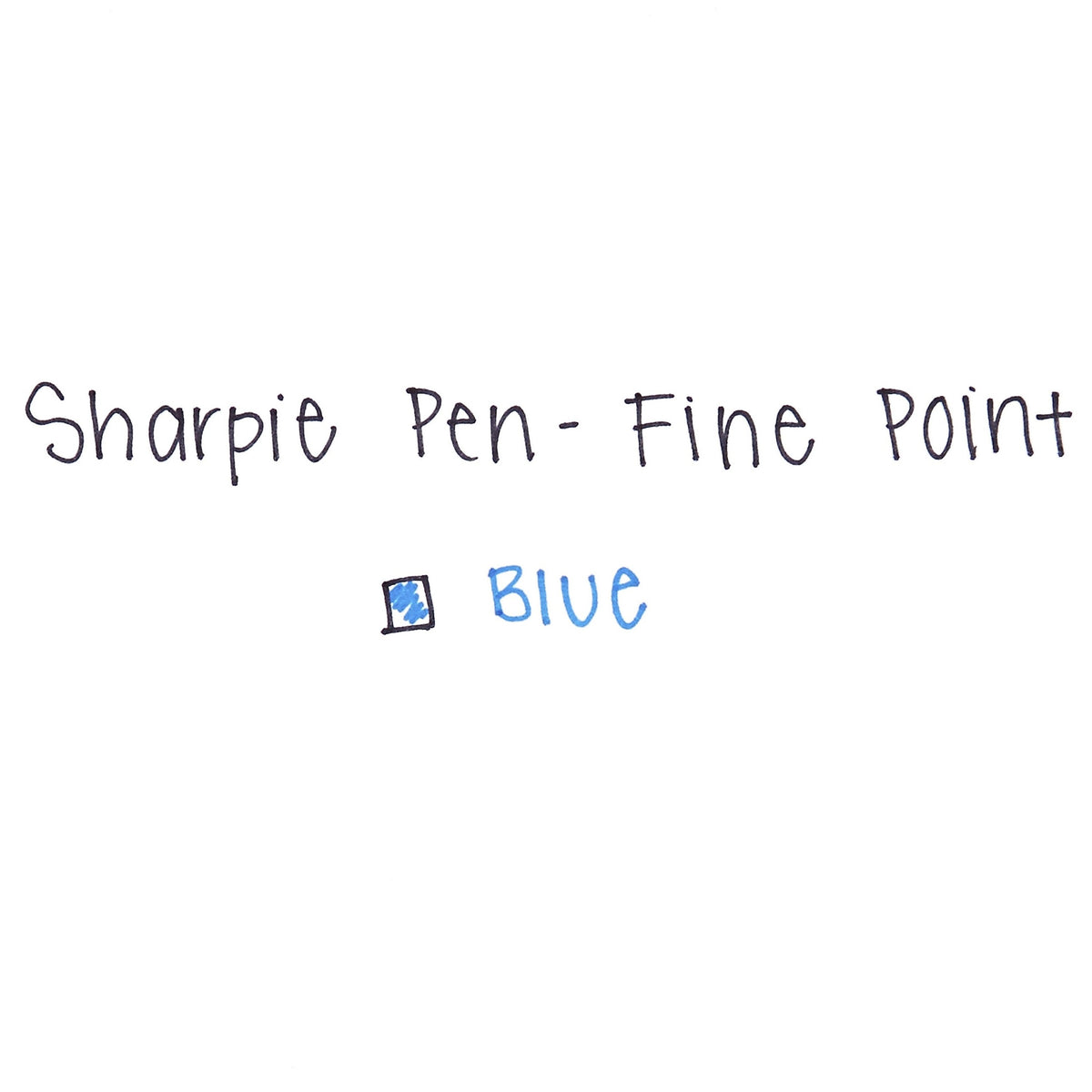 Sharpie Felt Pen, Fine Point, 0.4 mm, Blue Ink, Dozen