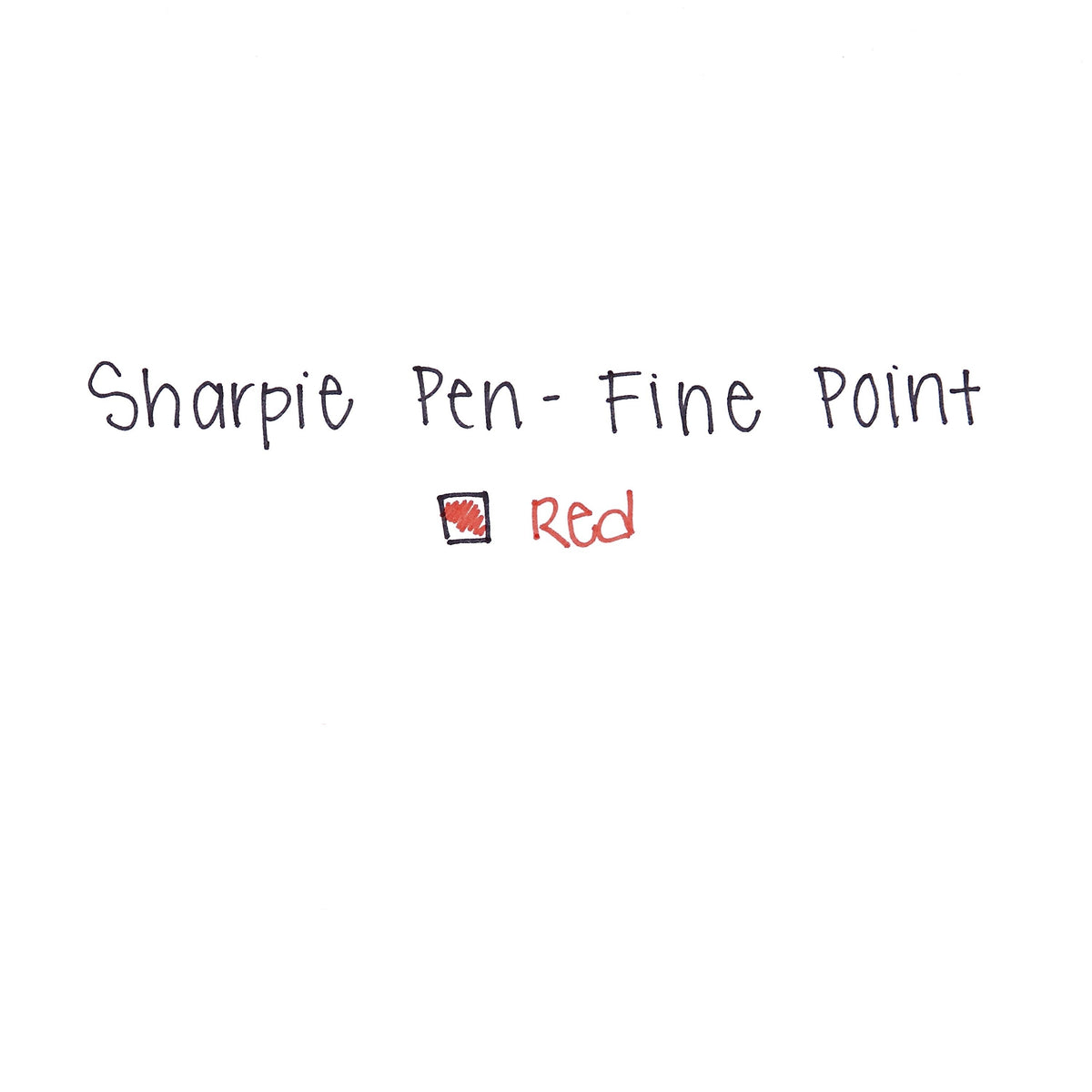 Sharpie Felt Pen, Fine Point, Red Ink, Dozen