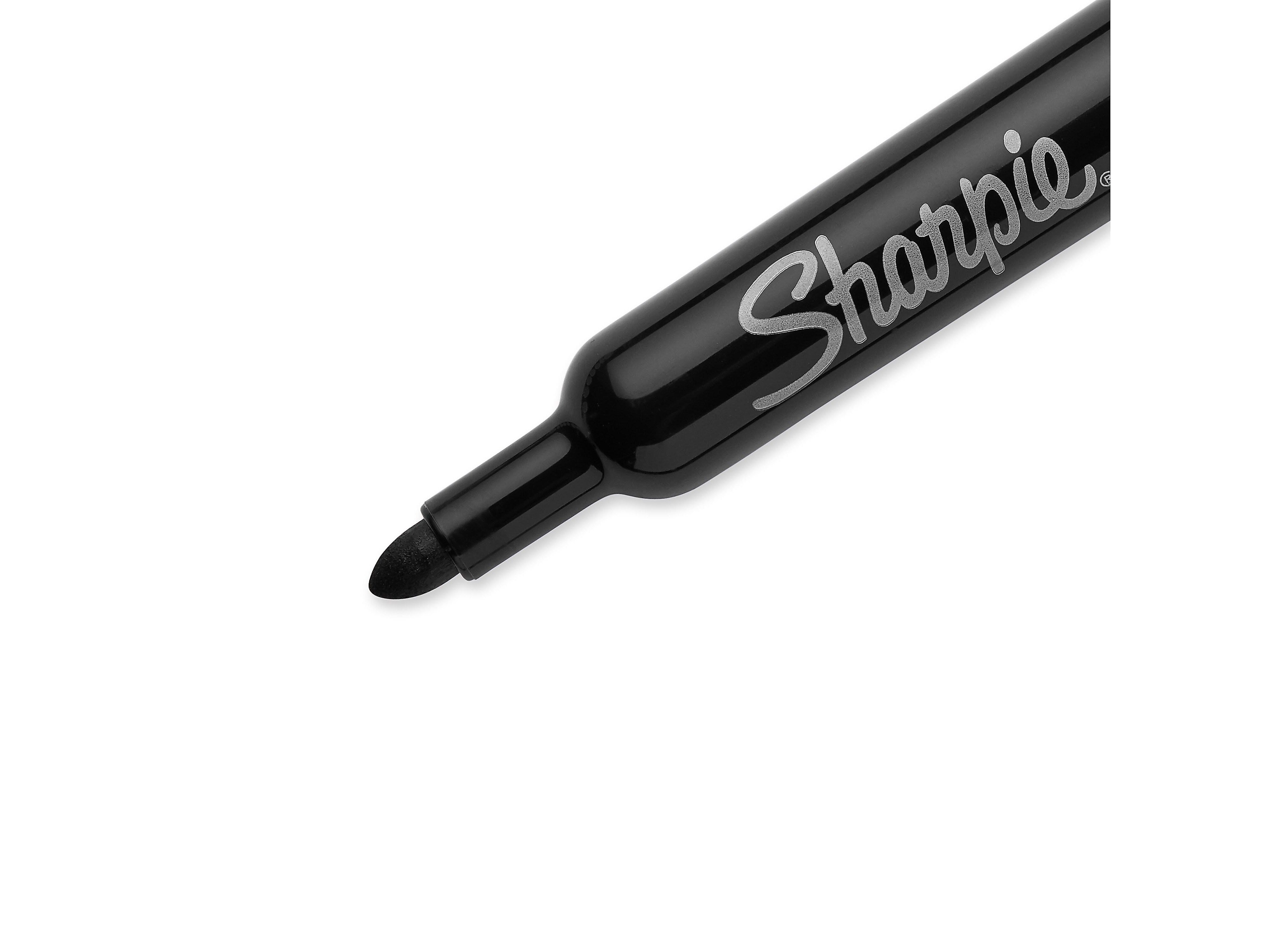 Sharpie Flip Chart Permanent Markers, Bullet Tip, Black, 8/Pack