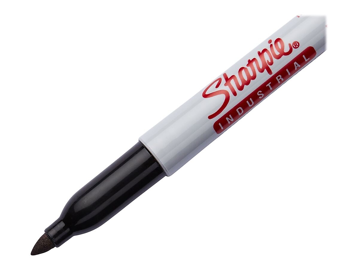 Sharpie Industrial Permanent Marker, Fine Tip, Black