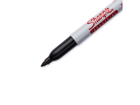 Sharpie Industrial Permanent Markers, Fine Tip, Black, Dozen