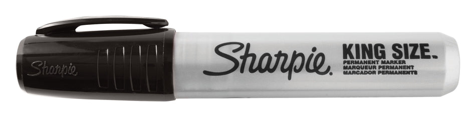 Sharpie King Size Permanent Marker, Chisel Tip, Black