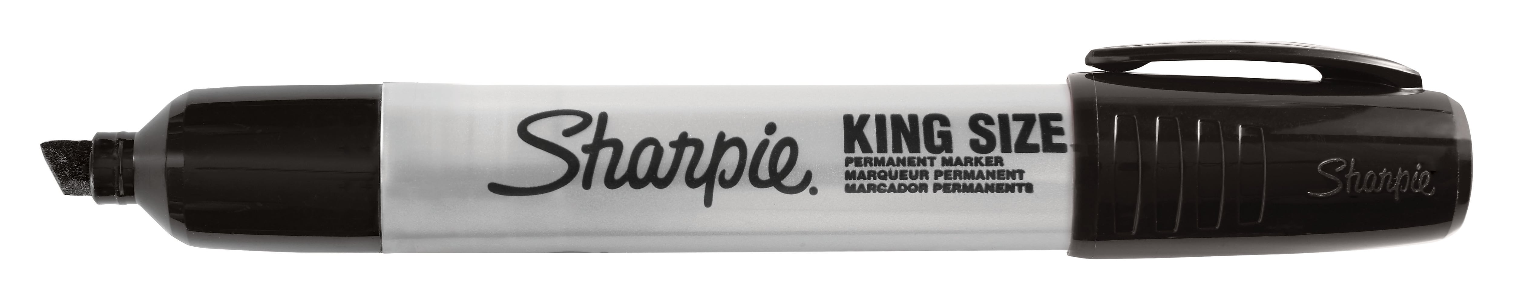Sharpie King Size Permanent Marker, Chisel Tip, Black