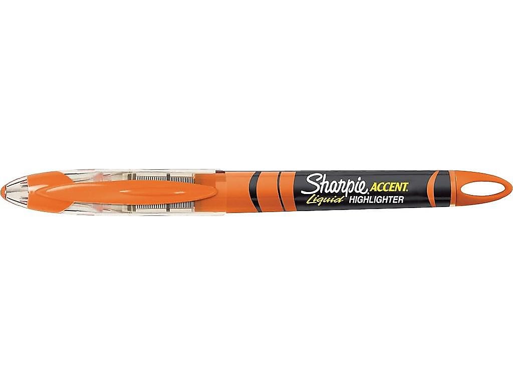 Sharpie Liquid Highlighter, Chisel Tip, Orange