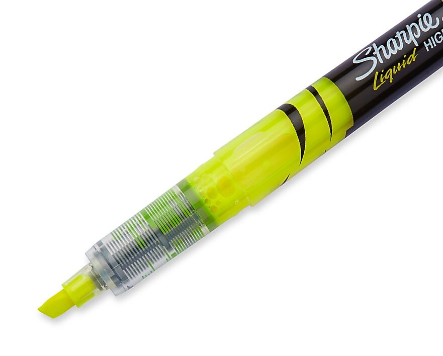 Sharpie Liquid Highlighter, Chisel Tip, Yellow