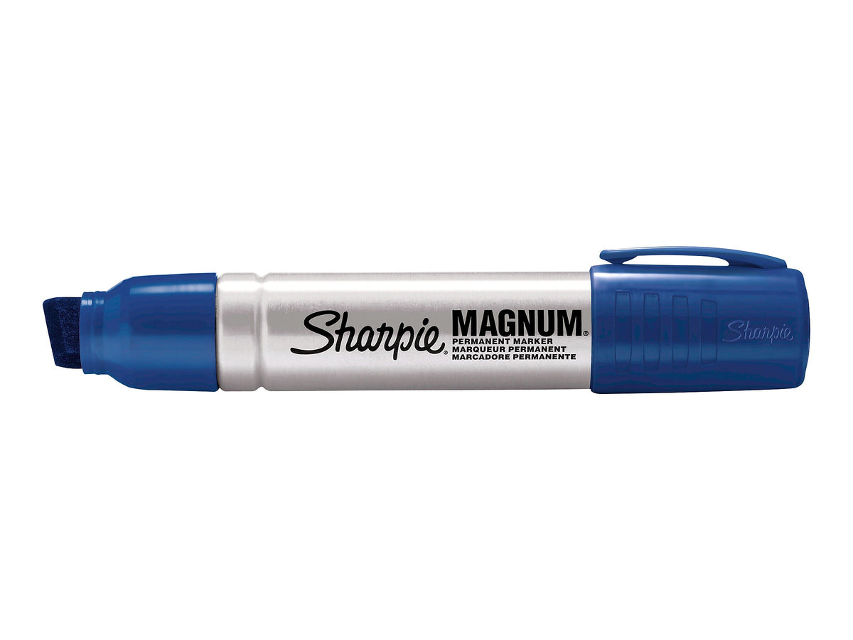 Sharpie Magnum Permanent Marker, XL Chisel Tip, Blue