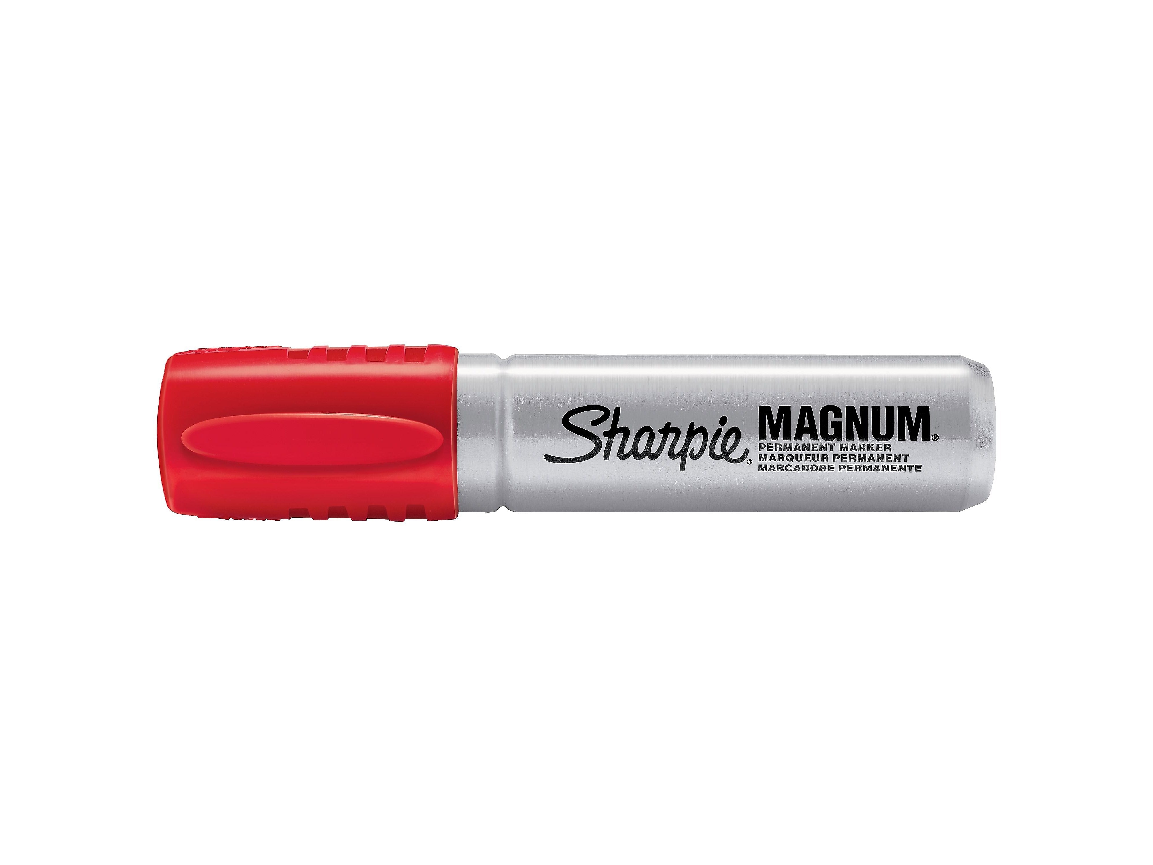 Sharpie Magnum Permanent Marker, XL Chisel Tip, Red