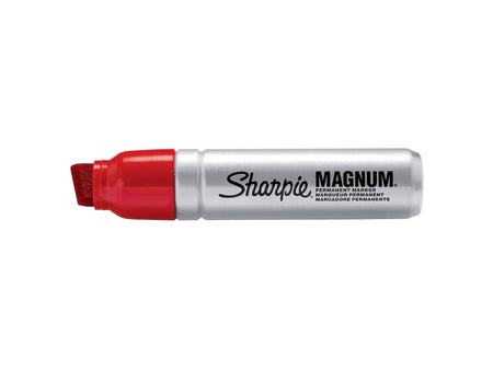 Sharpie Magnum Permanent Marker, XL Chisel Tip, Red