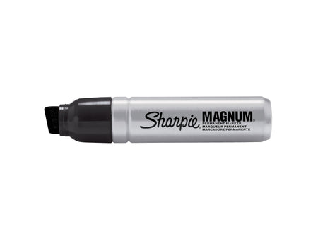 Sharpie Magnum Permanent Markers, XL Chisel Tip, Black, 12/Pack