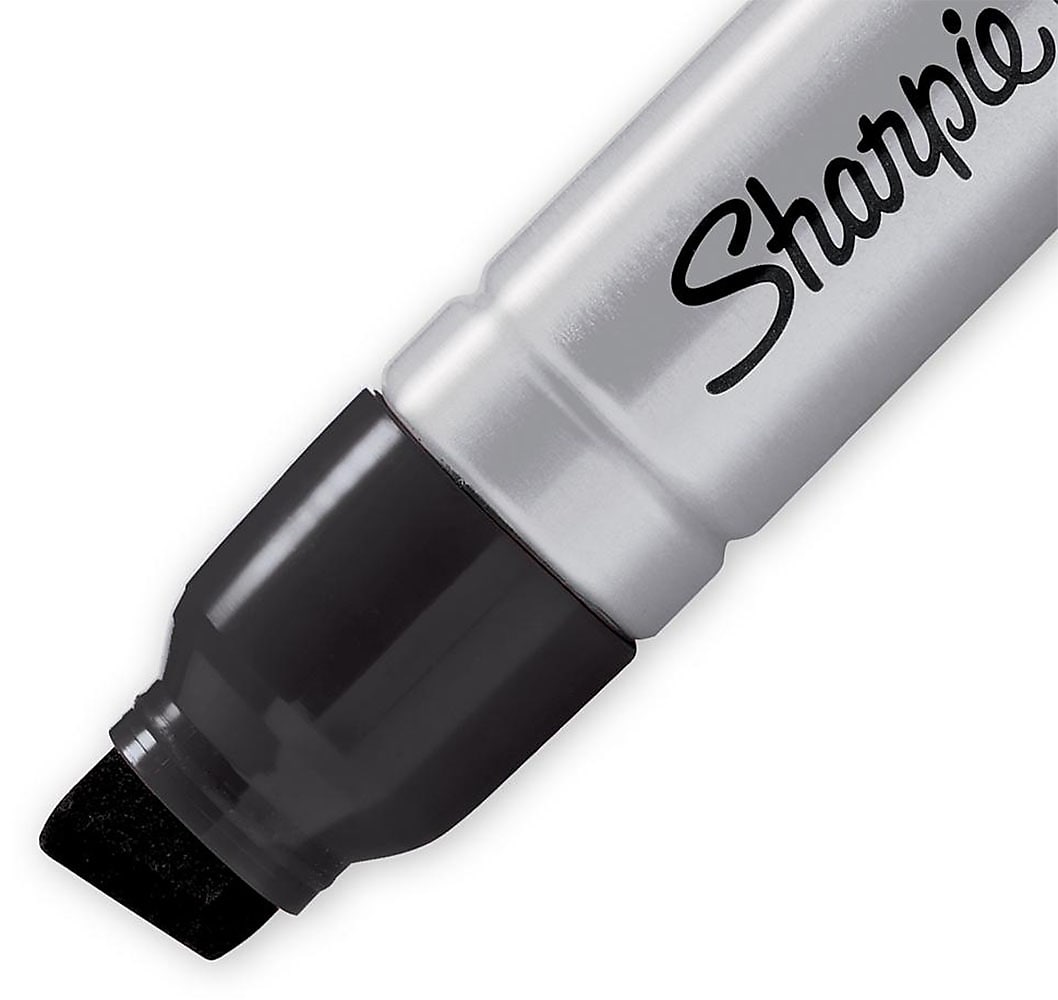 Sharpie Magnum Permanent Markers, XL Chisel Tip, Black, 12/Pack