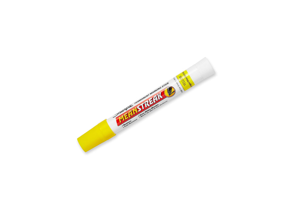 Sharpie Mean Streak Permanent Marker, Bullet Tip, Yellow