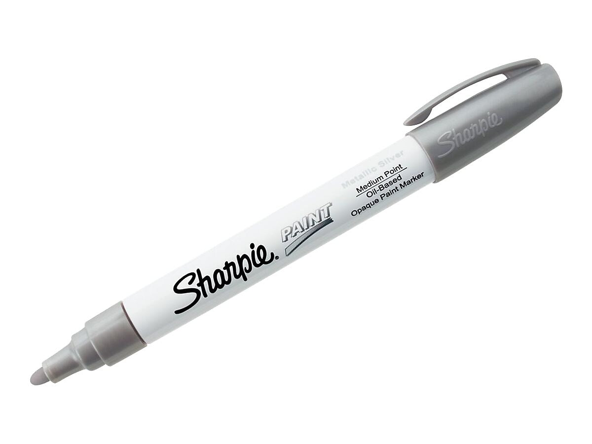 Sharpie Metallic Oil-Based Paint Markers, Medium Tip, Assorted, 2/Pack