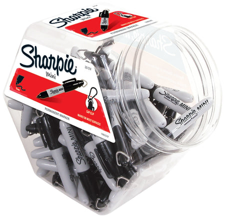 Sharpie Mini Permanent Marker, Fine Tip, Black, 72/Pack