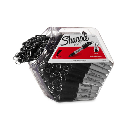 Sharpie Mini Permanent Marker, Fine Tip, Black, 72/Pack