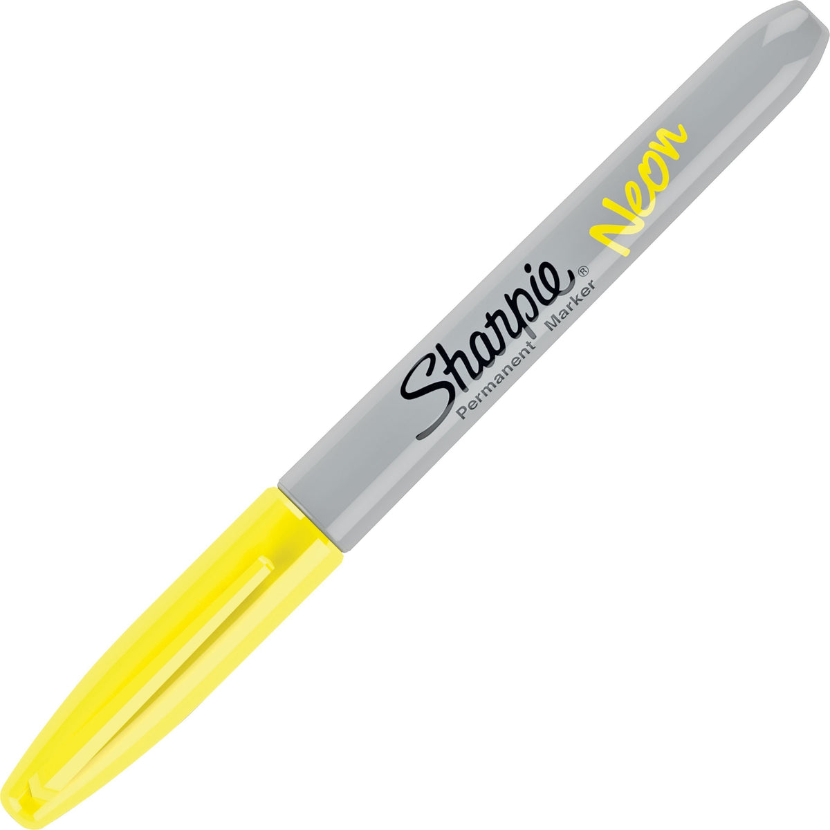 Sharpie Neon Permanent Marker, Fine Tip, Neon Yellow