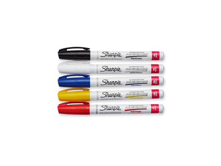 Sharpie Oil-Based Paint Markers, Fine Tip, Assorted, 5/Pack