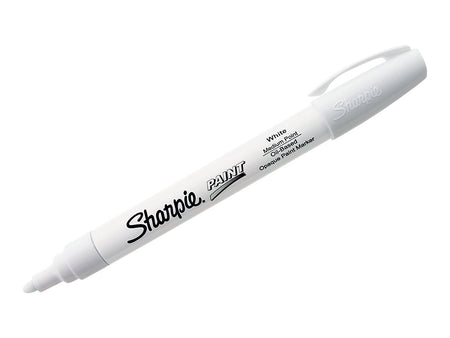 Sharpie Oil-Based Paint Markers, Medium Tip, White, 2/Pack