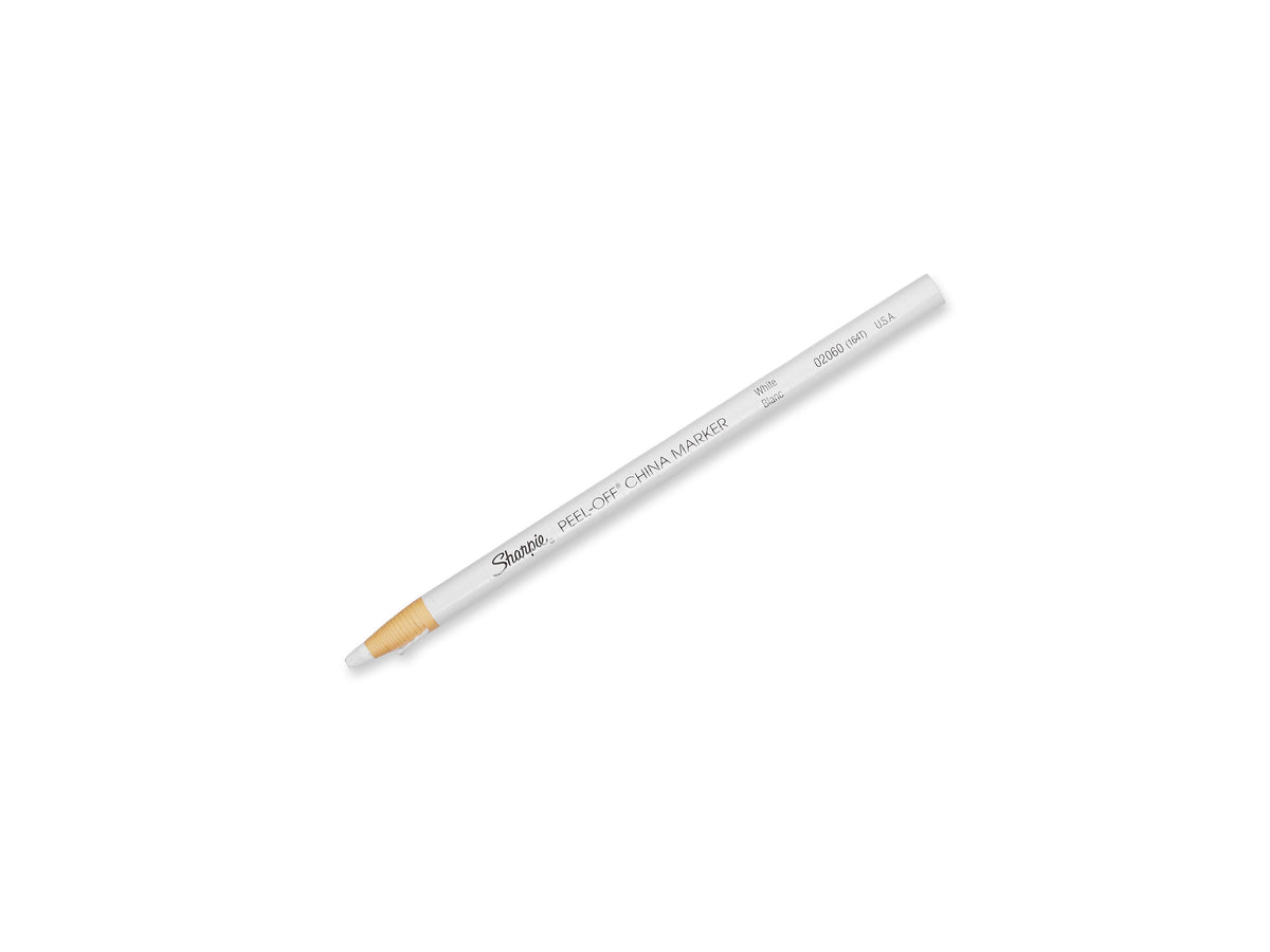 Sharpie Peel-Off China Marker, White, Dozen (02060