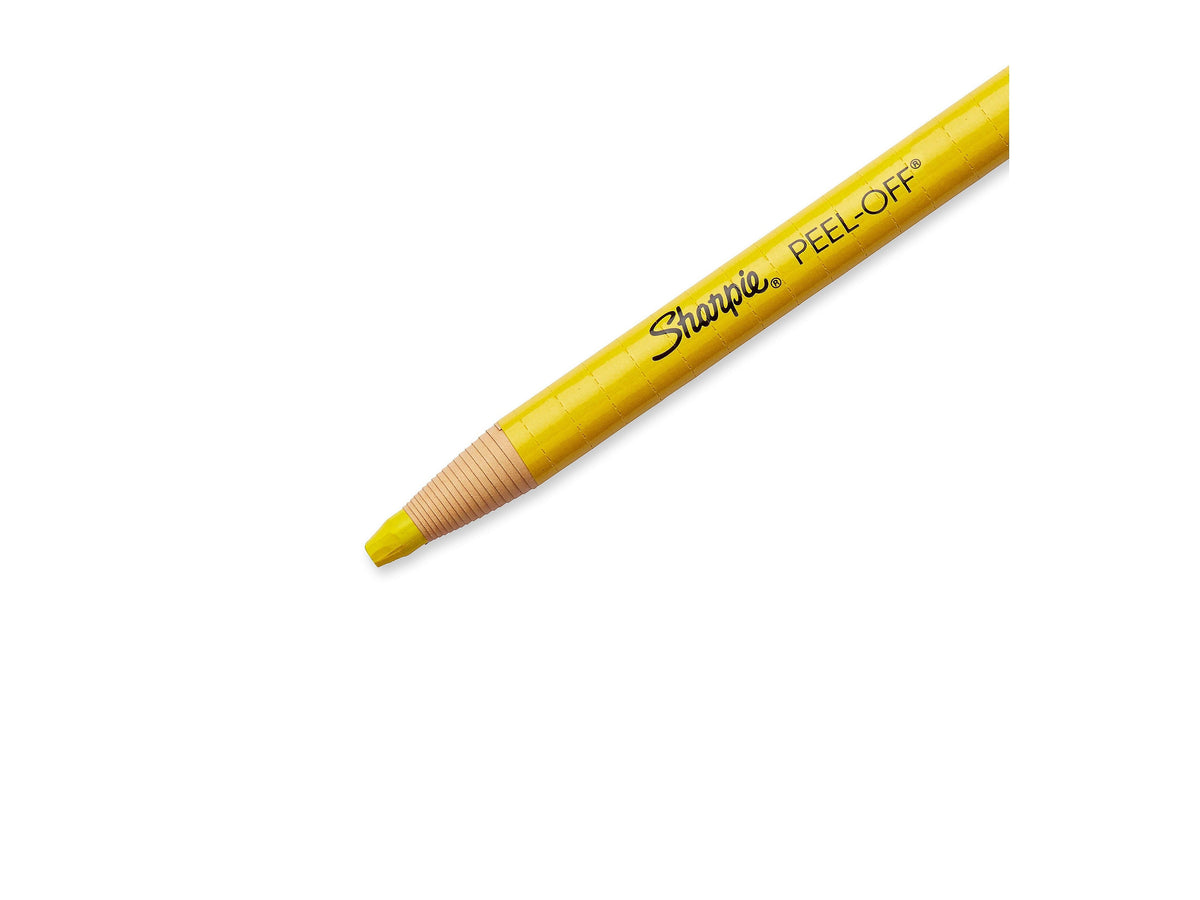 Sharpie Peel-Off China Marker, Yellow, Dozen