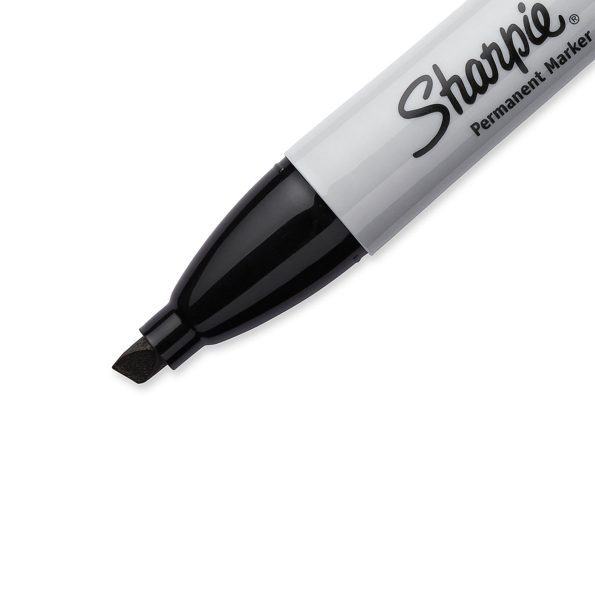 Sharpie Permanent Marker, Chisel Tip, Black, Dozen