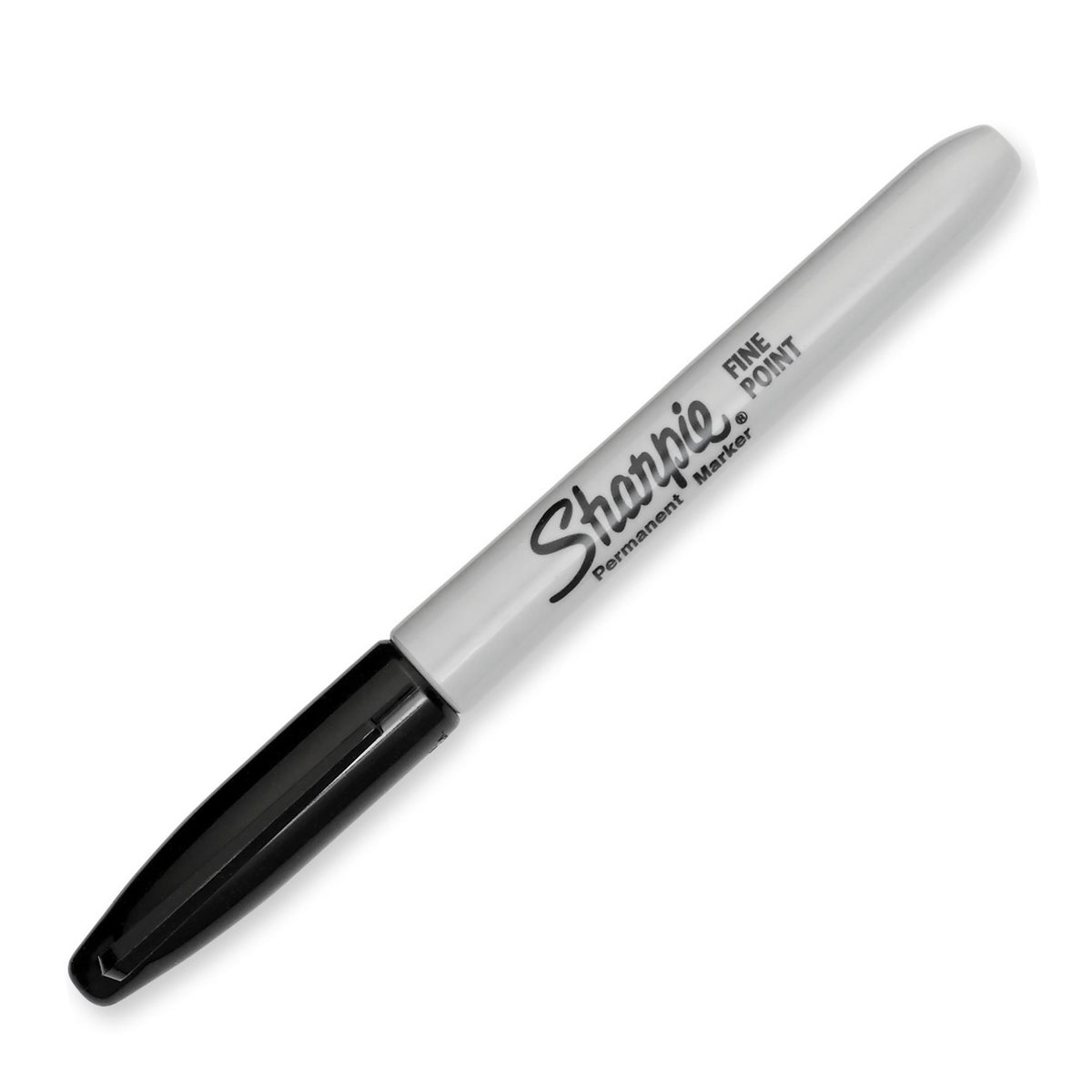 Sharpie Permanent Marker, Fine Tip, Black, Dozen