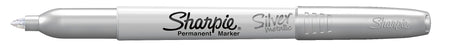 Sharpie Permanent Marker, Fine Tip, Metallic Silver, 36/Pack