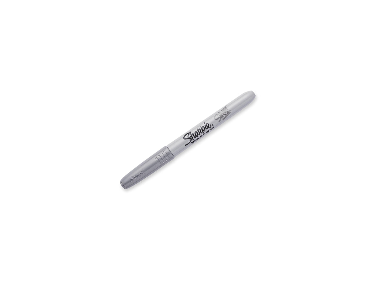 Sharpie Permanent Marker, Fine Tip, Metallic Silver, 36/Pack