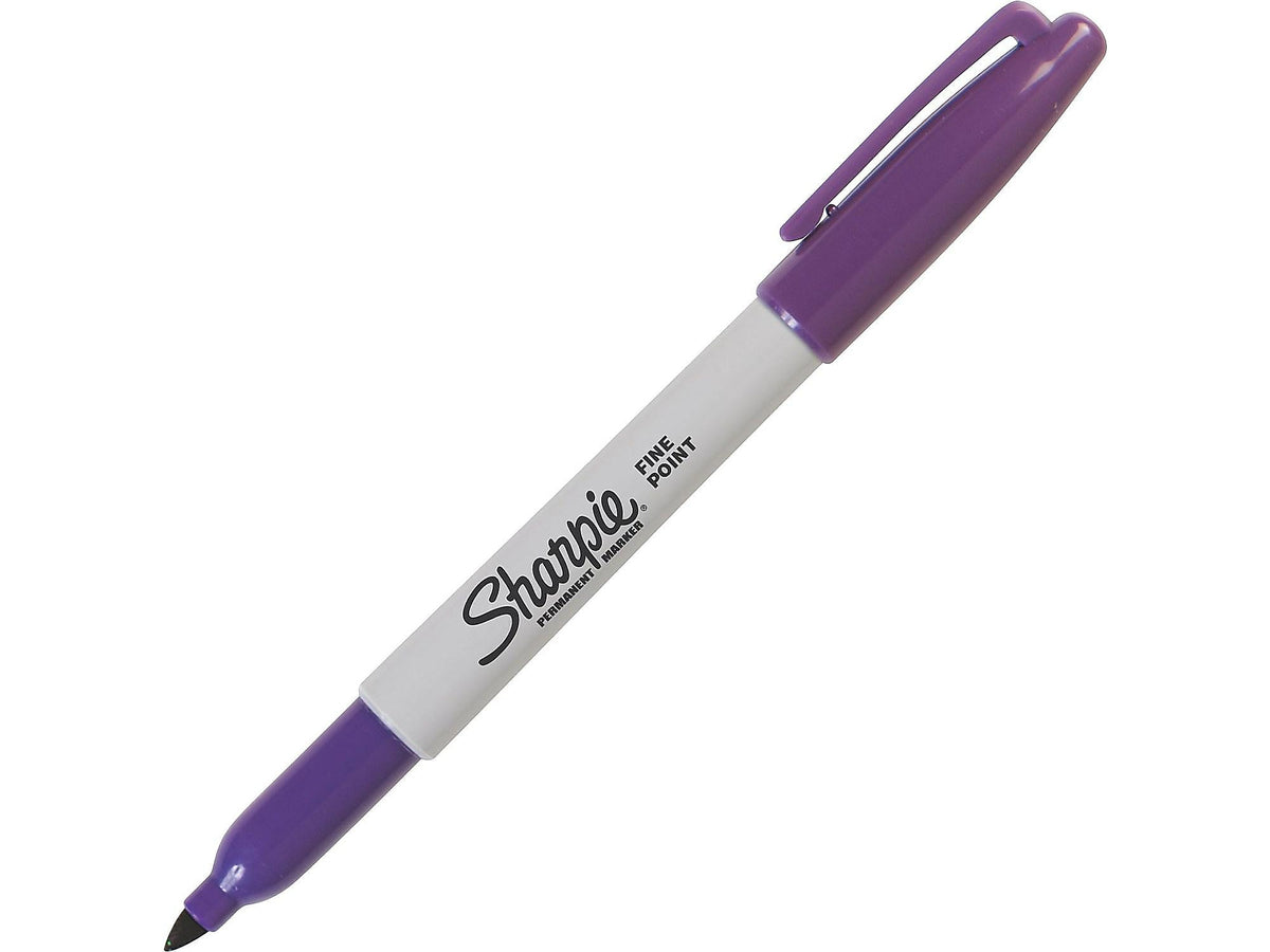 Sharpie Permanent Marker, Fine Tip, Purple