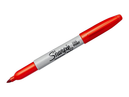 Sharpie Permanent Marker, Fine Tip, Red, Dozen